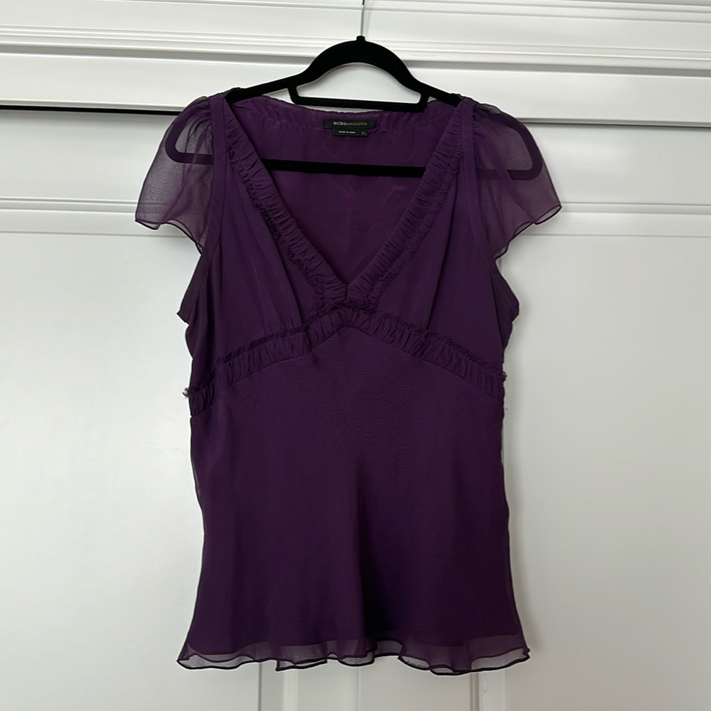 BCBG - Large - SILK - PURPLE